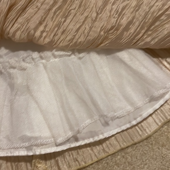 Vintage Rare Editions Champagne Gold Bling Rosette Formal Dress-12 months - Picture 7 of 10